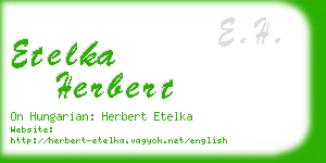 etelka herbert business card